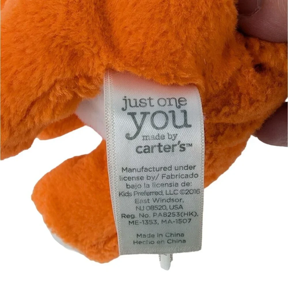 Carters‎ Just One You Orange Tiger Plush 6